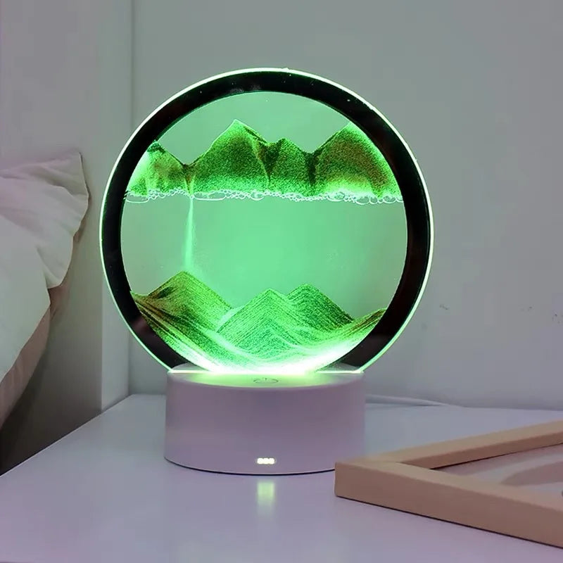 Lámpara de arena LED para escritorio